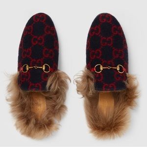 Gucci Princetown GG wool slipper